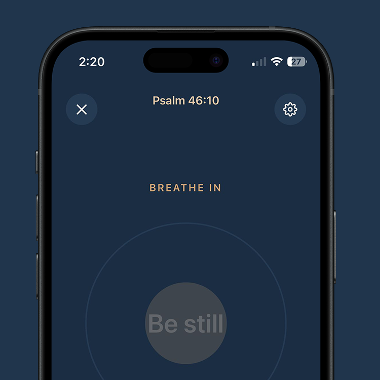 Active meditation with breath sync